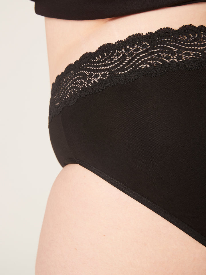 Modibodi sensual hi waist bikini, light-moderate absorbency period underwear
